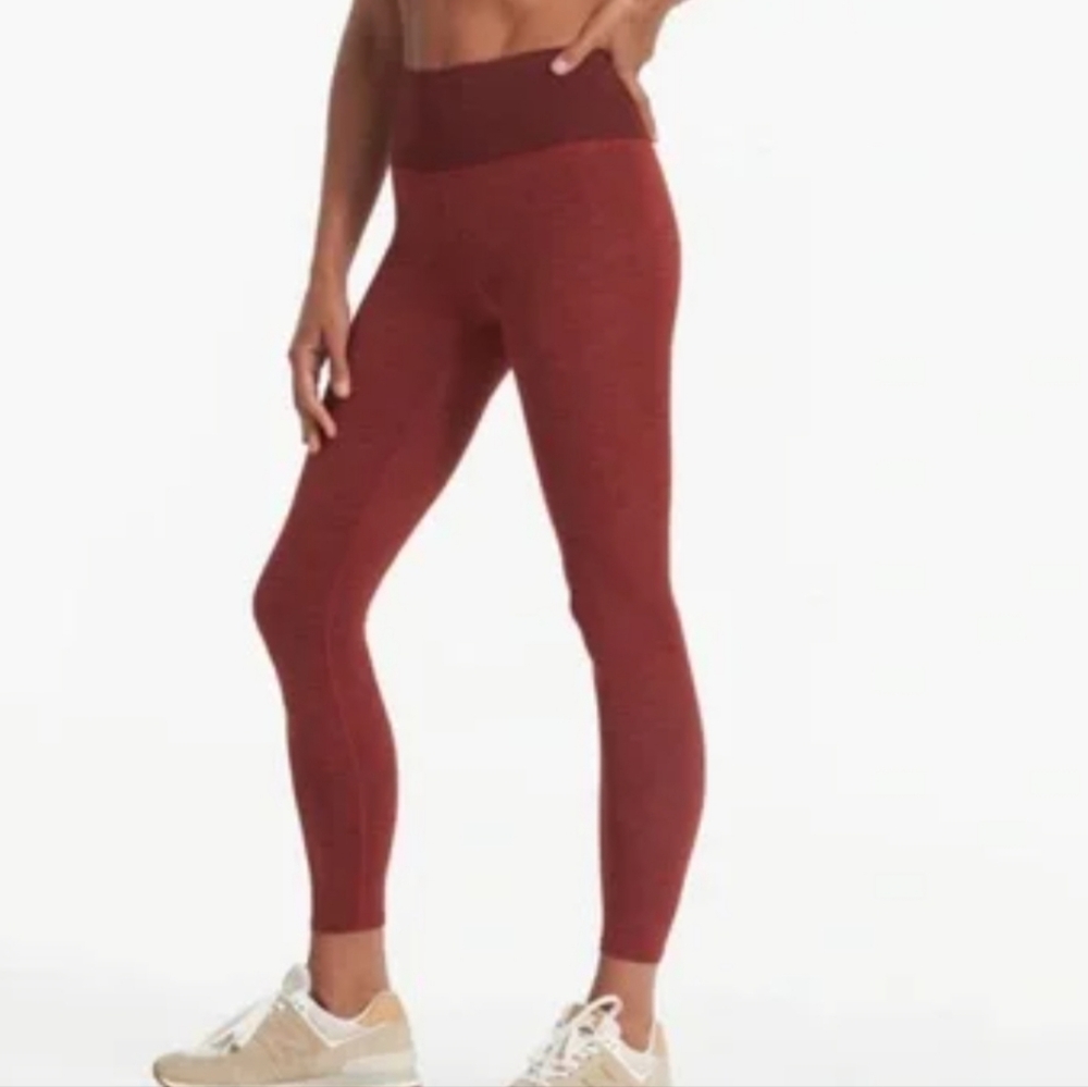 Vuori Lux Rib Studio Legging‎ Size Small Currant Heather